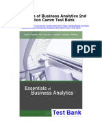 Instant Download Essentials of Business Analytics 2nd Edition Camm Test Bank PDF Full Chapter