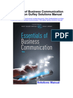 Instant Download Essentials of Business Communication 10th Edition Guffey Solutions Manual PDF Full Chapter