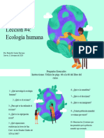 Lección 4 Ecología Humana