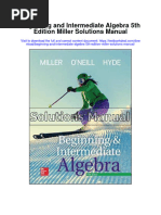 Instant Download Beginning and Intermediate Algebra 5th Edition Miller Solutions Manual PDF Full Chapter