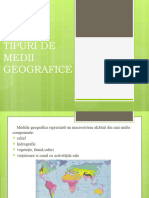 Tipuri de Medii Geografice
