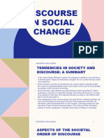 Discourse in Social Change