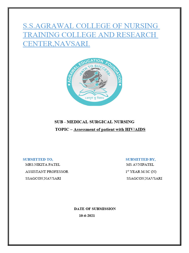 Assessment of HIV PT | PDF | Hiv/Aids | Hiv