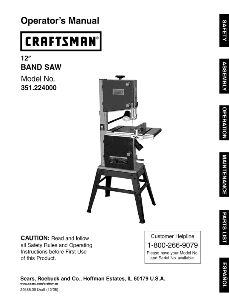 Craftsman 351.224000 Operator's Manual | PDF