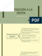 Imposición A La Renta: Mg. Daniel Málaga Cuadros