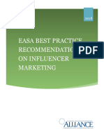 Easa Best Practice Recommendation On Influencer Marketing - 2020 - 0