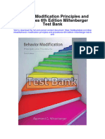 Instant Download Behavior Modification Principles and Procedures 6th Edition Miltenberger Test Bank PDF Full Chapter