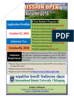 106admission Open Honors Autumn 2018