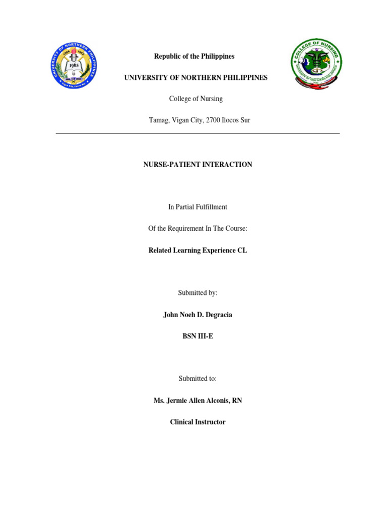 Nurse Patient Interaction Pedia | PDF