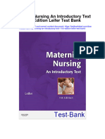 Instant Download Maternity Nursing An Introductory Text 11th Edition Leifer Test Bank PDF Full Chapter