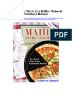 Instant Download Math in Our World 2nd Edition Sobecki Solutions Manual PDF Full Chapter