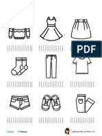 Clothes Worksheets