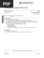 Cambridge International AS & A Level: Computer Science 9618/42