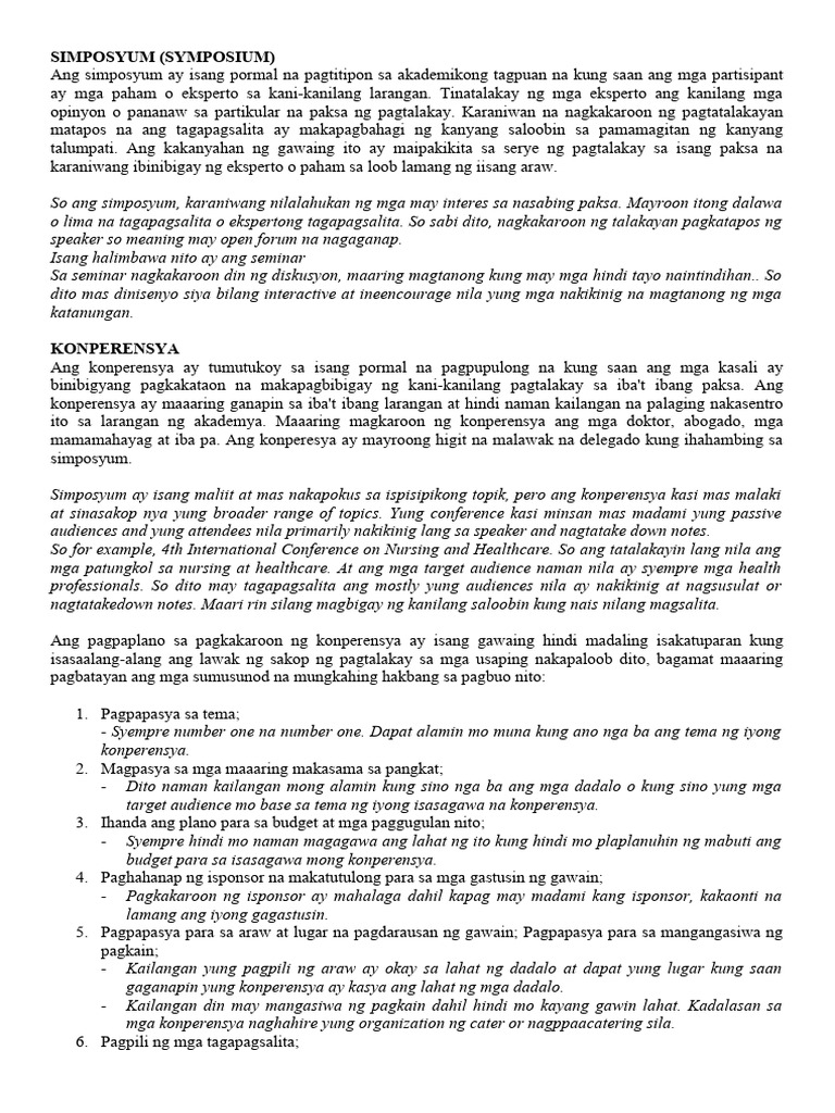 SIMPOSYUM | PDF