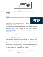 Demanda de Exoneración de Pago de Pensión Alimenticia