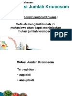 Mutasi Jumlah Kromosom