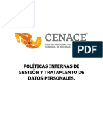 Políticas Internas de Gestión y Tratamiento