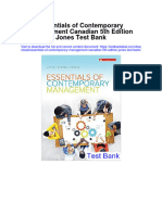 Instant Download Essentials of Contemporary Management Canadian 5th Edition Jones Test Bank PDF Full Chapter