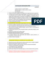 Modificación Al Sistema de Evaluación Del Desempeño