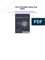 Instant Download Biochemistry 7th Edition Berg Test Bank PDF Full Chapter