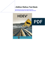 Instant Download Hdev 5th Edition Rathus Test Bank PDF Full Chapter