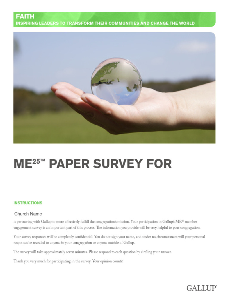 ME25 Gallup-Survey Generic | PDF