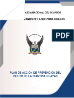 Plan de Acción de Prevención Del Delito de La SZ Guayas, Ookk