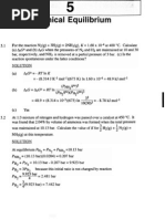 Equilibrium Homework Solutions