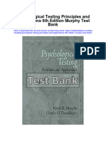 Instant download Psychological Testing Principles and Applications 6th Edition Murphy Test Bank pdf full chapter