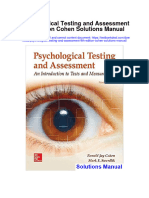 Instant Download Psychological Testing and Assessment 9th Edition Cohen Solutions Manual PDF Full Chapter