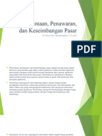 Pertemuan 2 Permintaan, Penawaran, Dan Keseimbangan Pasar 2