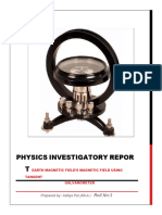 XII Physics-Investigatory-Report - Earths Magnetic Field