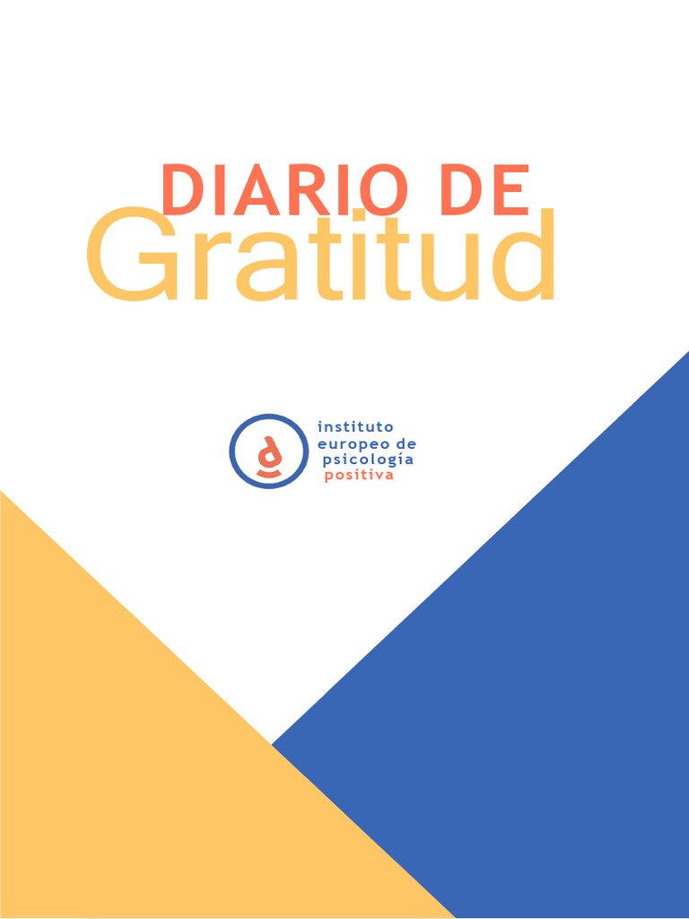 Diario de Gratitud: Fortalece tu Bienestar | PDF | Gratitud | Actitud ...