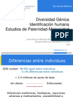 Diversidad Genica Identificacion Humana Estudios de Paternidad-Maternidad 2023