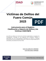 Víctimas de Delitos Del Fuero Común 2023 Sesnsp 31 11 2023