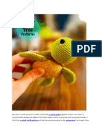 Crochet Cute Turtle Amigurumi PDF Free Pattern