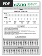 Prova Completa - 2 Ano Atualizado 2024 Saresp | PDF