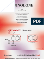 Kimia Farmasi 1 - TIM 4 - SAR QUINOLONE Structure