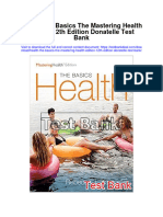 Instant Download Health The Basics The Mastering Health Edition 12th Edition Donatelle Test Bank PDF Full Chapter