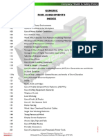 Generic Risk Assessments