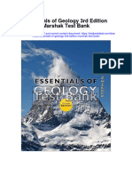 Instant Download Essentials of Geology 3rd Edition Marshak Test Bank PDF Full Chapter