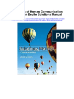 Instant Download Essentials of Human Communication 9th Edition Devito Solutions Manual PDF Full Chapter
