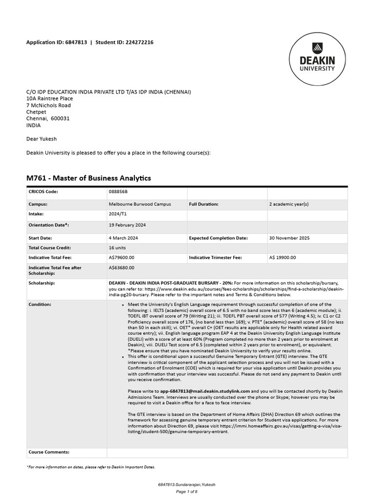 Uts Master Of Business Analytics