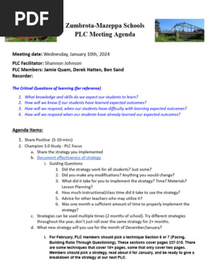 zm plc agenda