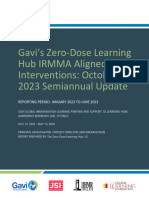 Gavi's Zero Dose Learning Hub IRMMA Aligned Interventions October 2023 Semiannual Update - 0