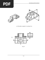 Section Views in Engineering Drawing | PDF | Drawing | Geometry