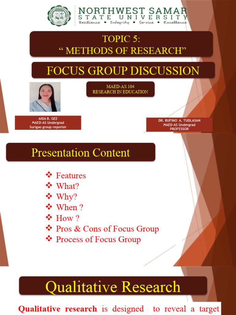 Dueling Moderator Focus Group Overview | PDF | Focus Group | Methodology