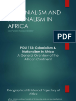 Colonialism and Nationalism in Africa