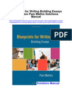 Instant Download Blueprints For Writing Building Essays 1st Edition Pam Mathis Solutions Manual PDF Full Chapter
