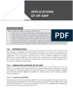 Applications of Op-Amp: Learning Objectives